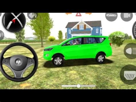 Indian Cars Simulator D Gameplay Green Colour Innova Crysta Car