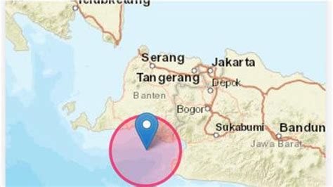 Gempa Magnitudo 5 3 Di Banten Berjenis Dangkal Akibat Subduksi Lempeng