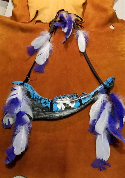 Hand Painted Buffalo Jaw Bone Etsy