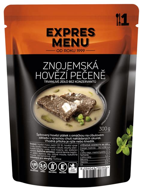 Znojemsk Hov Z Pe En Expres Menu Bez Lepku G U Celi Ka