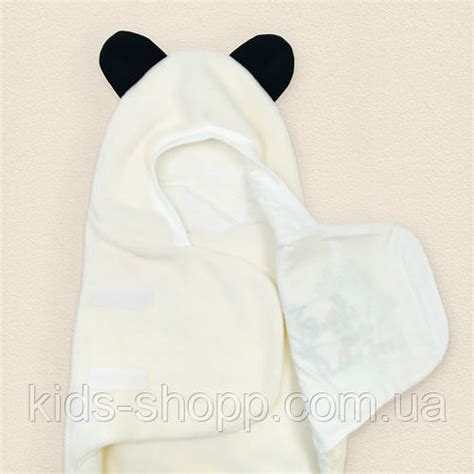 Флисовый спальник кокон с капюшоном на липучке Panda, цена 651 грн ...