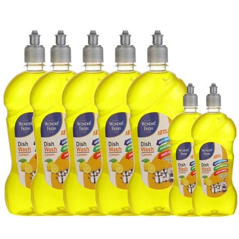 Buy Wonder Fresh Liquid Dish Wash Gel With Power Of Lemon 500ml X Pack