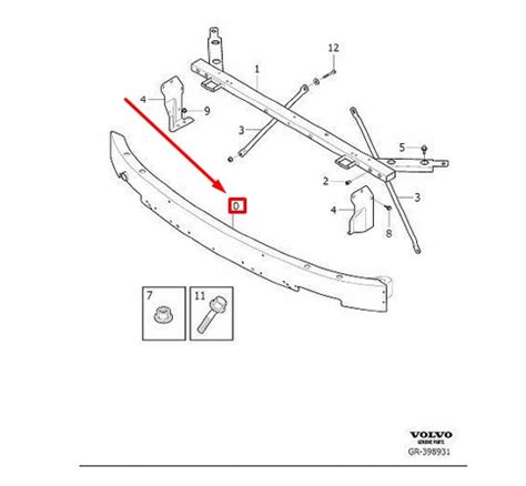 VOLVO XC90 II Belka Wzmocnienie Zderzak Przod OE 3 32318220 Za 3143 99