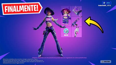 FINALMENTE PACOTE INICIAL CHEGOU AGORA NO FORTNITE YouTube