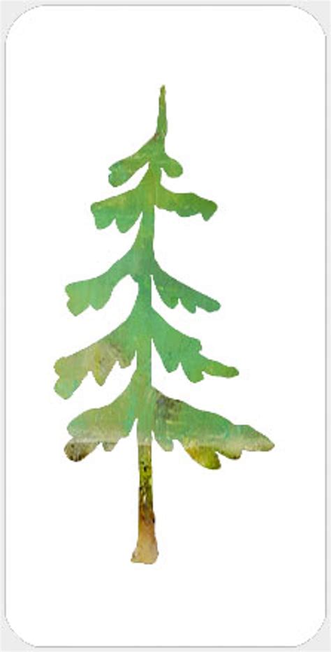 Pine Tree Duo Stencil - A Colorful Life Designs