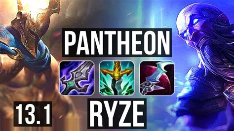 PANTHEON Vs RYZE MID Rank 5 Panth 1000 Games 11 3 17 1 2M