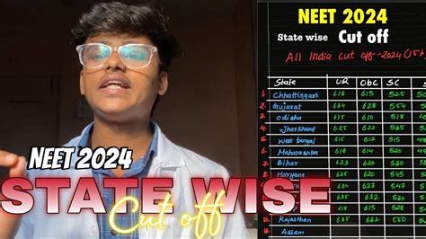 NEET 2024 Expected Cut Off STATE WISE CUT OFF Government Colleges