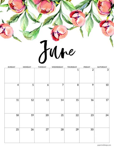 June Online Calendar Amelie Marylee