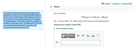 Solved M Review Constants Periodic Table Part A For The Chegg