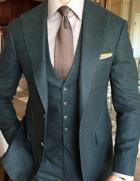 Wedding Suits Men Emerald Green Three Piece Suit Giorgenti Custom