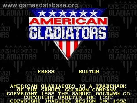 American Gladiators Sega Genesis Artwork Title Screen