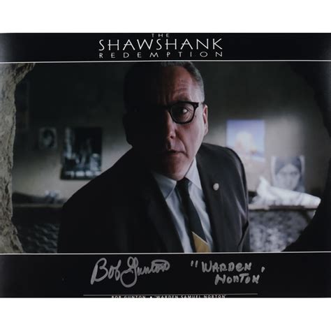 Bob Gunton Signed The Shawshank Redemption X Photo Inscribed