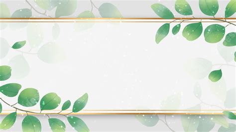 Leaf Creative Nature Water Frame Golden Powerpoint Background For Free Download Slidesdocs