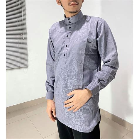 Jual Koko Kurta Embos Lengan Panjang Kurta Slim Fit Kurta Bsy Embos