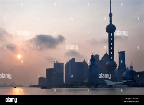 Pudong Skyline Shanghai China Skyline Of Pudong As Seen From The