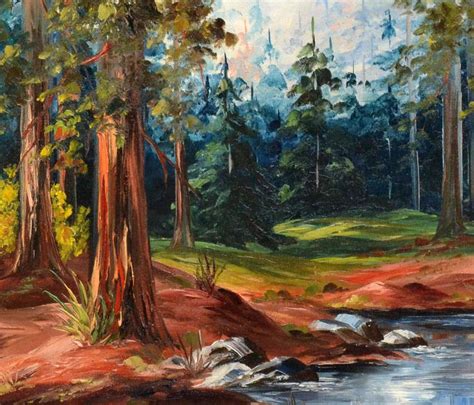 Redwood Forest Painting At Explore Collection Of