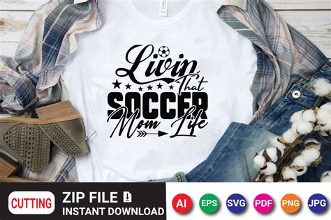 Livin That Soccer Mom Life Graphic By Ar Designstore Creative Fabrica