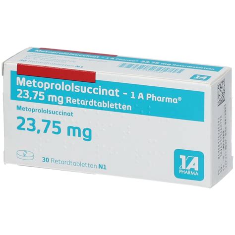 Metoprololsuccinat A Phar Retardtabletten St Mit Dem E Rezept