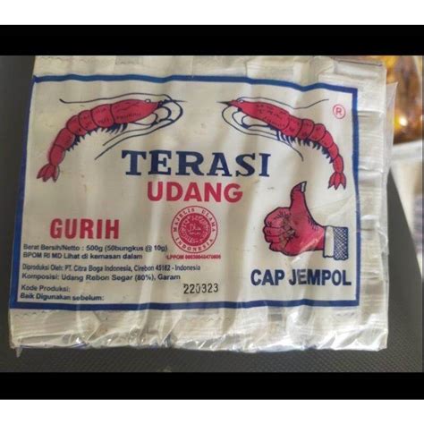 Terasi Udang Cap Jempol Khas Cirebon Berat Gram Isi Pcs Lazada