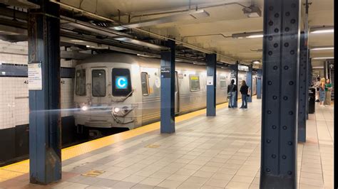 Nyc Subway Ind Th Avenue A C E Train Action Nd Street