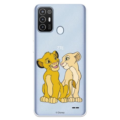 Capa Para Zte Blade A Oficial Disney Simba E Nala Silhouette O Rei