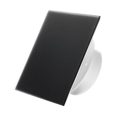 Вытяжной тонкий вентилятор SlimVent МV 100, стекло квадрат черный ...