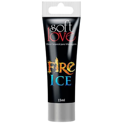 Gel Corporal Para Massagem Íntima Fire Ice Soft Love ml hot flwers Gel para Sexo