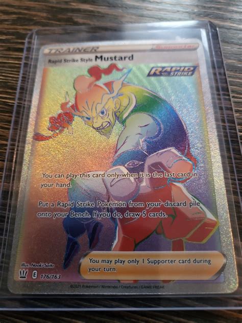 Pokémon TCG Rapid Strike Style Mustard Sword Shield Battle Styles