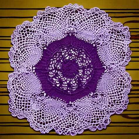 Purple Victorian Vintage Doily · Creative Fabrica