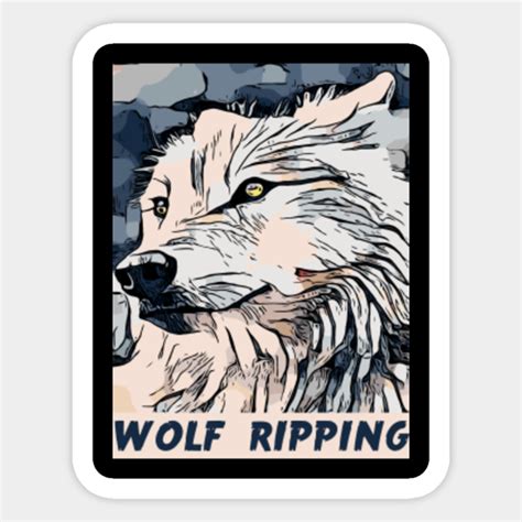 wolf ripping shirt - Wolf Ripping - Sticker | TeePublic