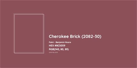 Benjamin Moore Cherokee Brick (2082-30) Paint color codes, similar ...