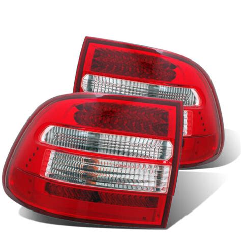 Cg Porsche Cayenne Led Red Clear Tail Lights Set Ebay