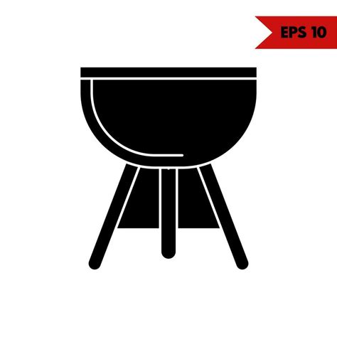 Illustration Of Grill Glyph Icon Vector Art At Vecteezy