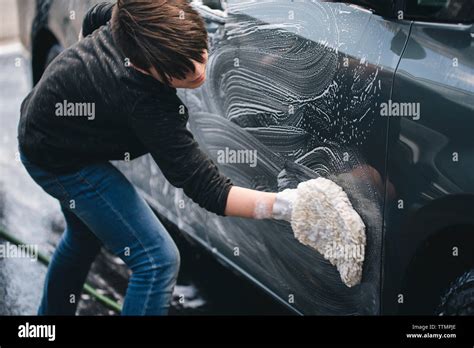 Boy Washing Car Hi Res Stock Photography And Images Alamy