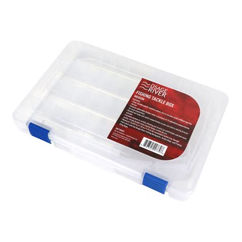 Osage River Medium Tackle Box Organizer, Clear Plastic Fishing Tackle ...