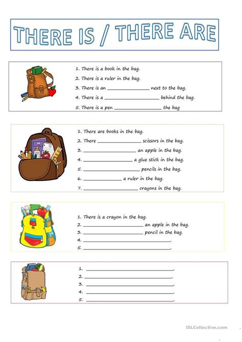 There Is There Are Worksheet For Grade 1 Pdf