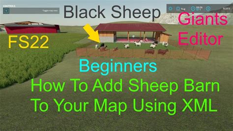 Giants Editor Tutorial How To Add Sheep Barn To Your Map Using Xml