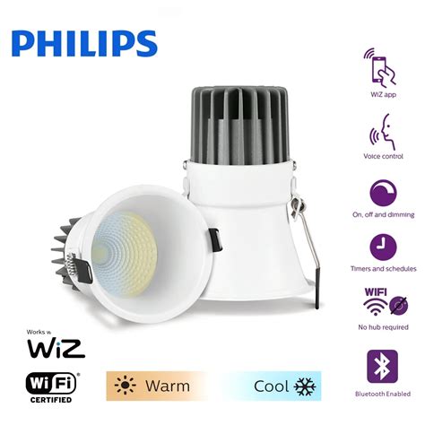 Philips Smart WIFI Thin Trim LED COB WiZ Connected Spotlight 10W 15W