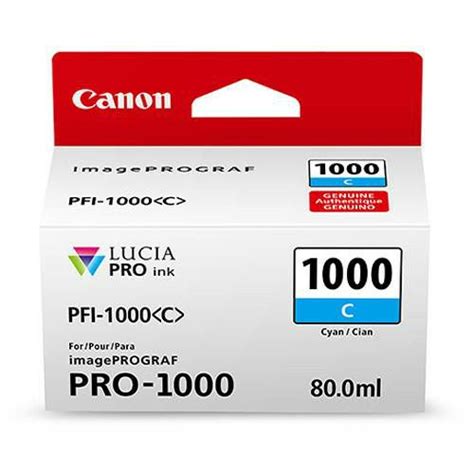 Canon Pigment Ink Tank Pfi Lucia Pro Cyan Ml Pfi C Cijan