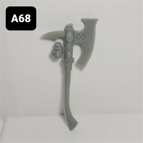 A68 Space Elf Axe V1 Custom For Mcfarlane Warhammer 40k Space Marines