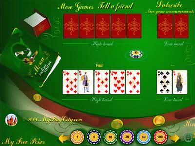 Play online. Gambling for money: free poker games