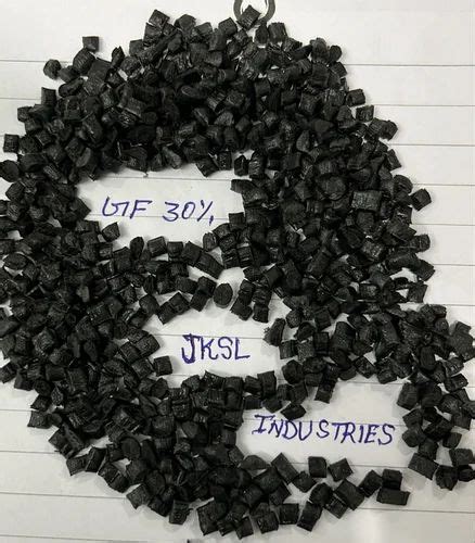 NYLON 6 BLACK GLASS FILLED GRANULES For Plastic Industry Packaging