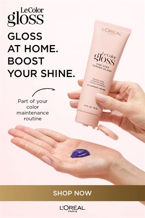 LOréal Paris Le Color One Step Toning Hair Gloss Cool Brunette Ounce Lavender hair colors