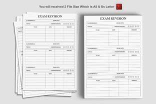 Exam Tracker Exam Revision Planner Graphic By Watercolortheme