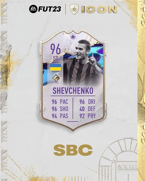 FIFA 23 SBC Andriy Shevchenko Cover Star Icon Disponibile Una Nuova