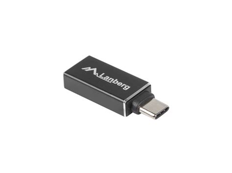 Usb C M Usb A F Adapter Black Otg Lanberg Lanberg