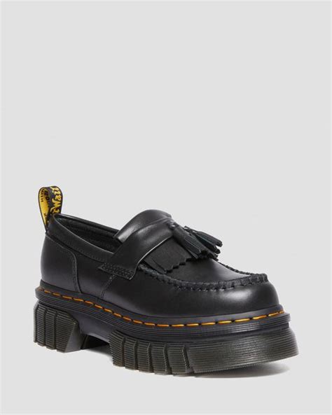 Audrick Nappa Lux Platform Loafers In Black Dr Martens