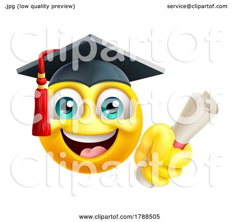 Education School College Graduate Emoji Emoticon By Atstockillustration