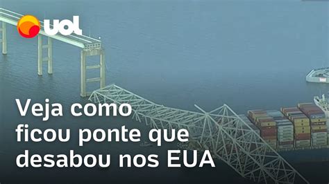 Navio Bate Na Ponte Imagens A Reas Mostram Como Ficou Ponte Francis