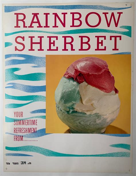 Rainbow Sherbet Poster Poster Museum